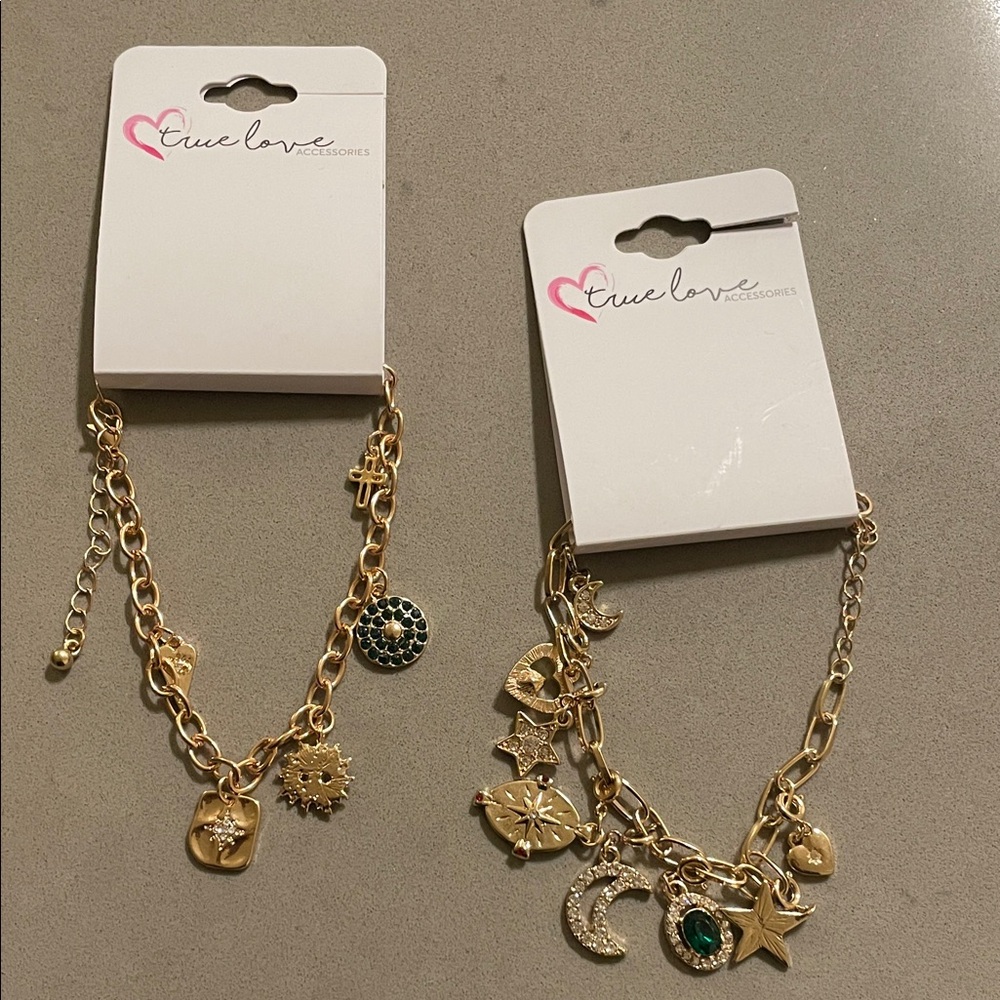 Gold Charm Bracelets